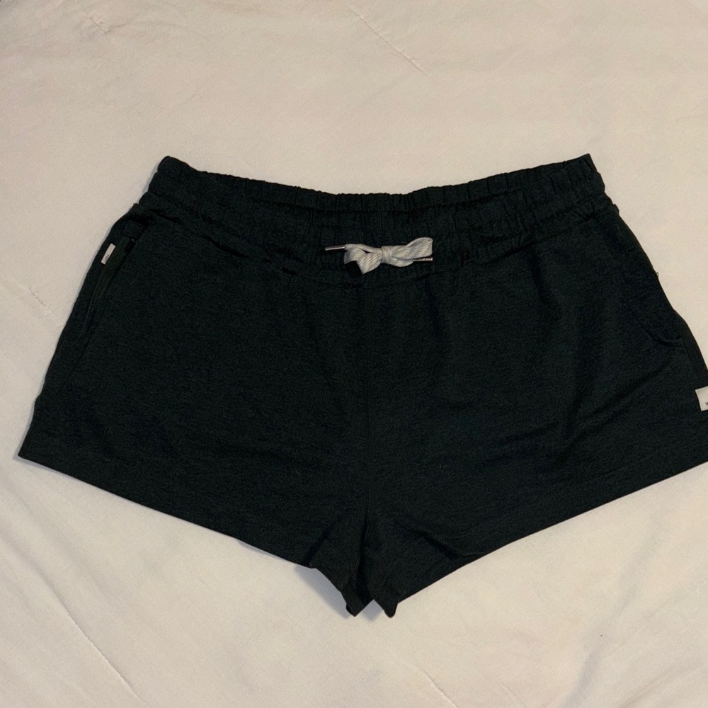 Vuori Dark Green Halo Performance Casual Shorts